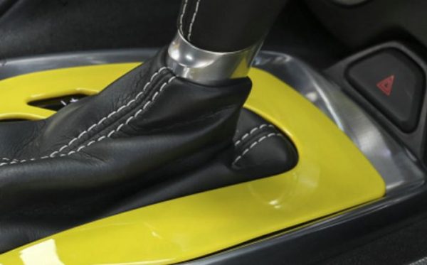 yellow shifter panel 2016-18 chevy camaro
