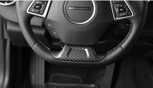 carbon fiber steering wheel panel 2016-18 chevy camaro