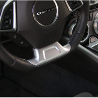 silver steering wheel panel 2016-18 chevy camaro