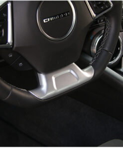 silver steering wheel panel 2016-18 chevy camaro