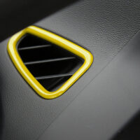 yellow dash vent trim 2016-18 chevy camaro