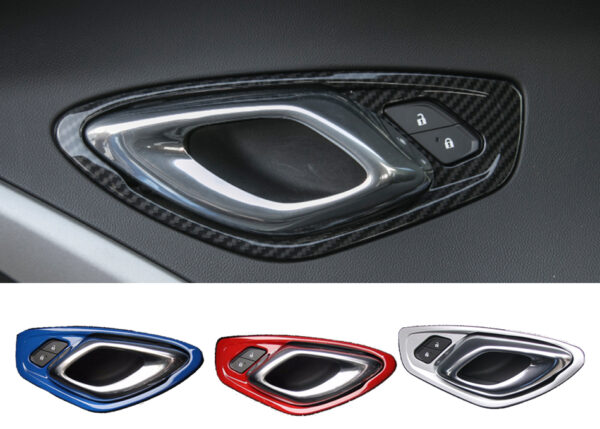 2016 - 24 Camaro Colored Interior Door Handle Trim (5 Colors)