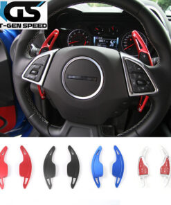 2016 - 24 Camaro Aluminum Paddle Shifter Cover Extensions | Red/Blue/Green/Silver/Black