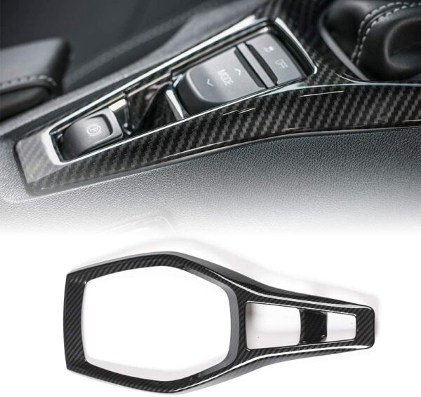 2016 - 24 Camaro Carbon Fiber Look Shifter Gearbox Trim Cover