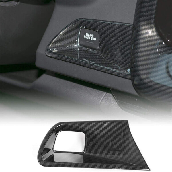 Second image of 2016 - 24 Camaro Colored/Carbon Fiber Push Button Start Trim Cover (4 Colors)