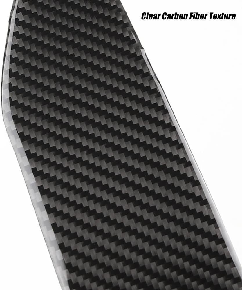 Second image of 2015-24 Mustang Real Carbon Fiber Interior Door Handle Trim Cover