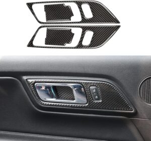 2015-24 Mustang Real Carbon Fiber Interior Door Handle Trim Cover