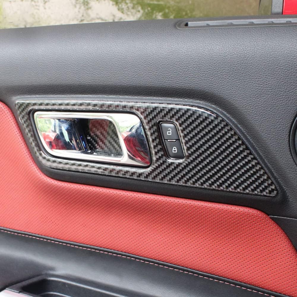 Enhance Your 2015-24 Mustang with Real Carbon Fiber Interior Door