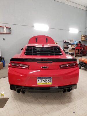 2016 - 24 Camaro 1LE Blade Spoiler - Gloss/Matte Black (Covers Holes)