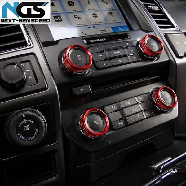 Second image of 2016 - 24 Ford F-150 Colored Interior Knob Covers