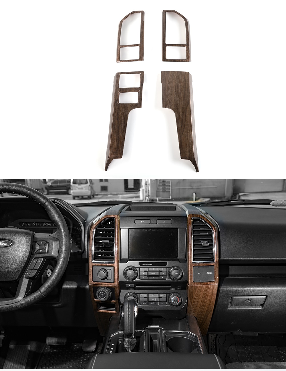 ford dashboard parts on Center Dash Vent Trim Covers 5 Finishes 2016 2021 Ford F 150 Next Gen Speed