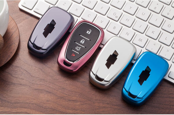 2016 - 24 Chevy Camaro, Cruze, Malibu, Traverse Painted Key Cover |  (7 COLORS)