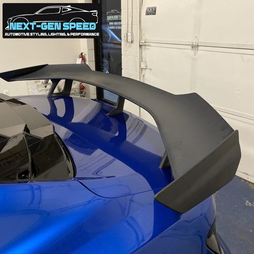 Second image of 2016 - 24 Camaro ZL1 1LE Matte Black High Wing Rear Trunk Spoiler (Coupe/Convertible)