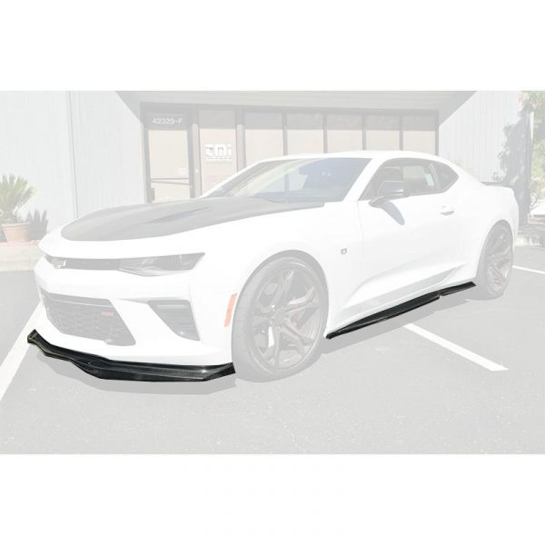 2016 - 24 Camaro SS T6 Carbon Fiber Front Splitter Lip & Side Skirts Kit