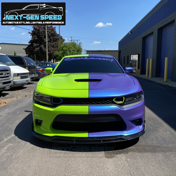 Second image of 2015 - 24 Dodge Charger SRT Track Package Splitter Lip (Matte/Gloss/Carbon Fiber) 4PC