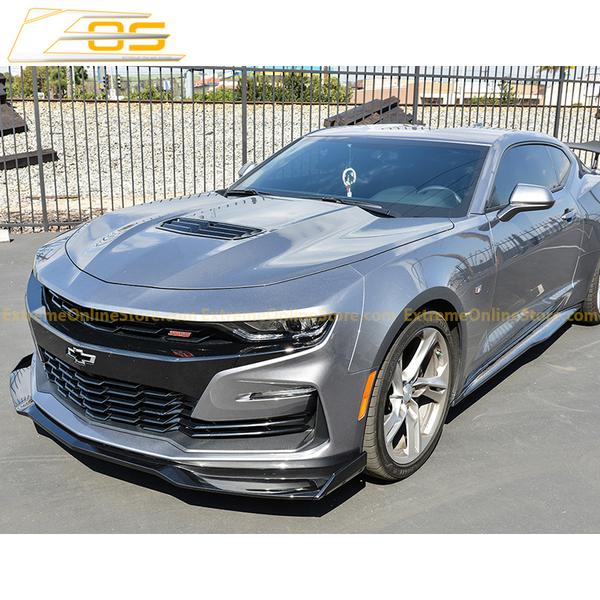 thumbnail image 2 of Matte Black Front Bumper Lip Splitter For 2016-2024 Chevy Camaro LT LS RS SS (GOGREB000004071) 2 of 5