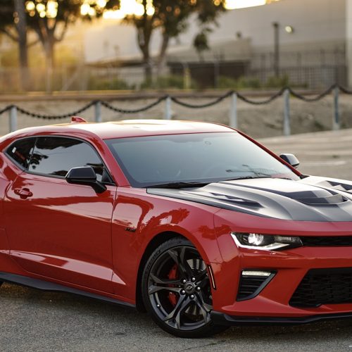 Second image of 2016 - 24 Camaro iROC-Z ZR1 Style Hood with Louvers