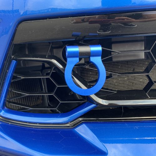 Second image of 2016 - 24 Chevy Camaro Hyper Blue Aluminum Tow Hook