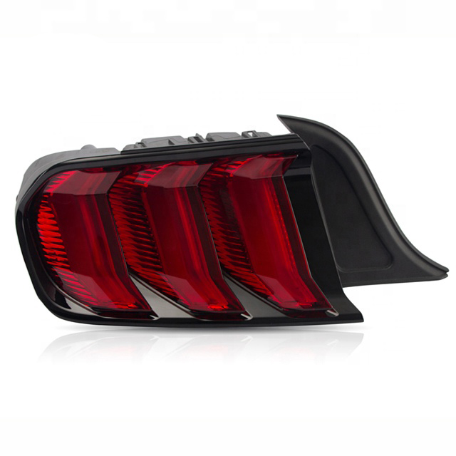 thumbnail image 2 of Preenex Euro Clear LED Sequential Tube Tail Lights For Ford Mustang 2015-2023, Black Housing, SAE DOT 2 of 6