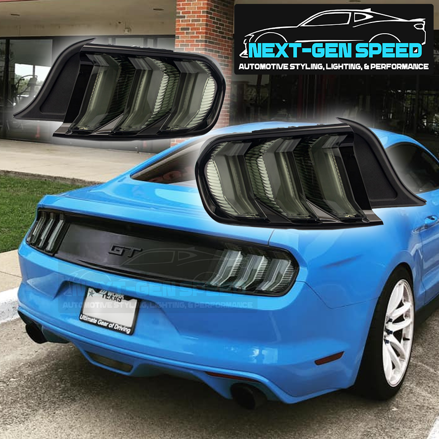 2015 23 Mustang Smoked Tail Lights - Next-Gen
