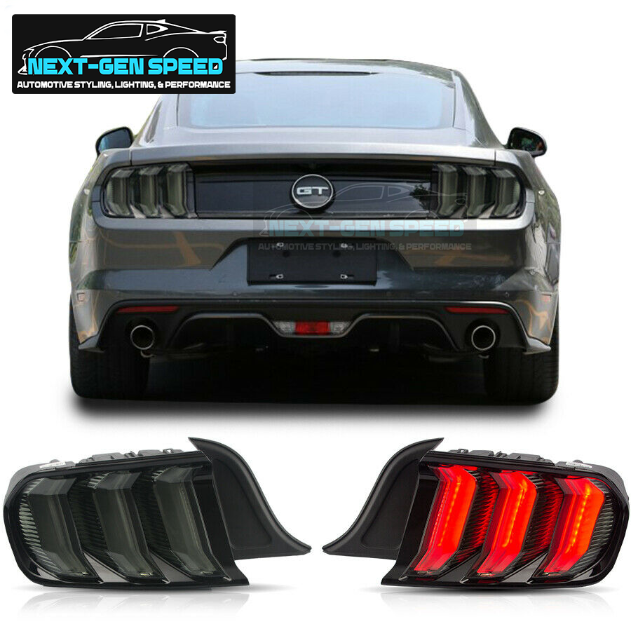 2015 23 Mustang Smoked Sequential Tail Lights (5 Mode) - Next-Gen Speed