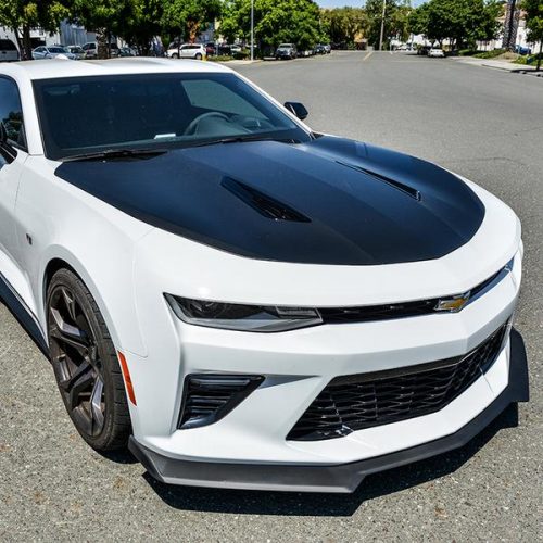 Second image of 2016 - 24 Camaro Hydro-Dipped Carbon Fiber 1LE Facelift Front Splitter Lip