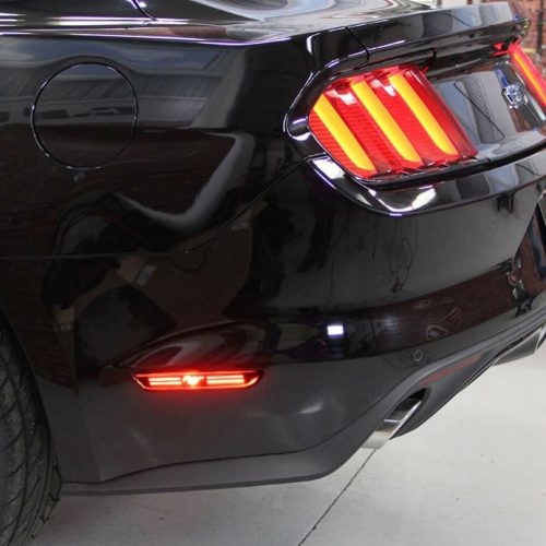 Second image of 2015 - 23 Ford Mustang Smoked Mustang LED Side Markers