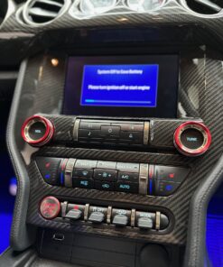 2015-24 Mustang Real Carbon Fiber Radio Nav Trim Cover
