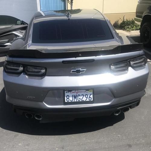Second image of 2019 - 24 Camaro SS With Rear View Camera Wicker Bill | ZL1 Addons