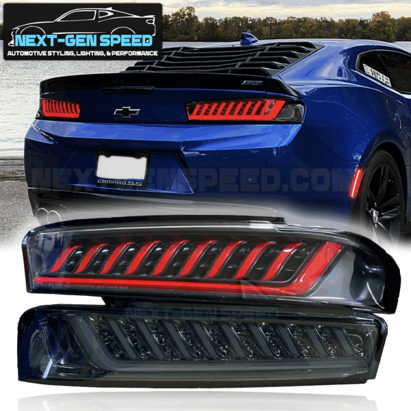 2016 - 18 Camaro Spec-D Smoked Sequential Tail Lights