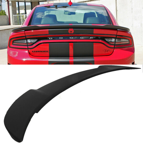 2011 - 24 Charger SRT Hellcat Matte Black Rear Spoiler