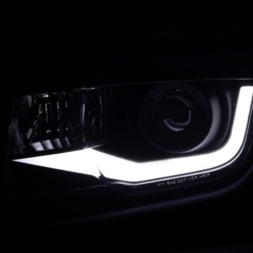 Second image of 2010 - 13 5th Gen Camaro Spec-D LED Tube Projector Headlights