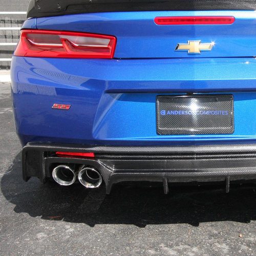 Second image of 2016 - 24 Camaro LT/RS/SS/LT1 Carbon Fiber Quad Tip Rear Diffuser | Anderson Composites