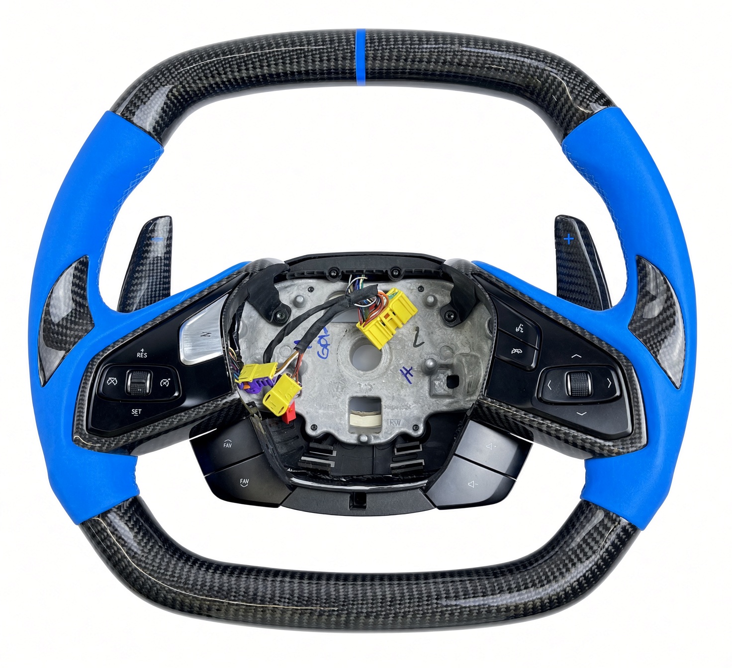 C8 Corvette Carbon Fiber Steering Wheel (Complete/Heated) - Customizable | Stingray / Z06 / E-Ray