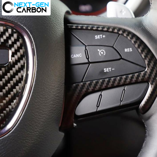 Second image of 2015 - 24 Challenger/Charger Colored Steering Wheel Cover Kit