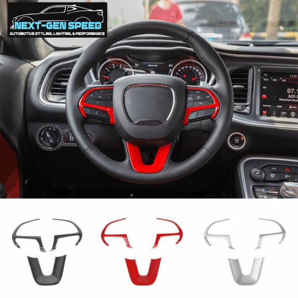 2015 - 24 Challenger/Charger Colored Steering Wheel Cover Kit