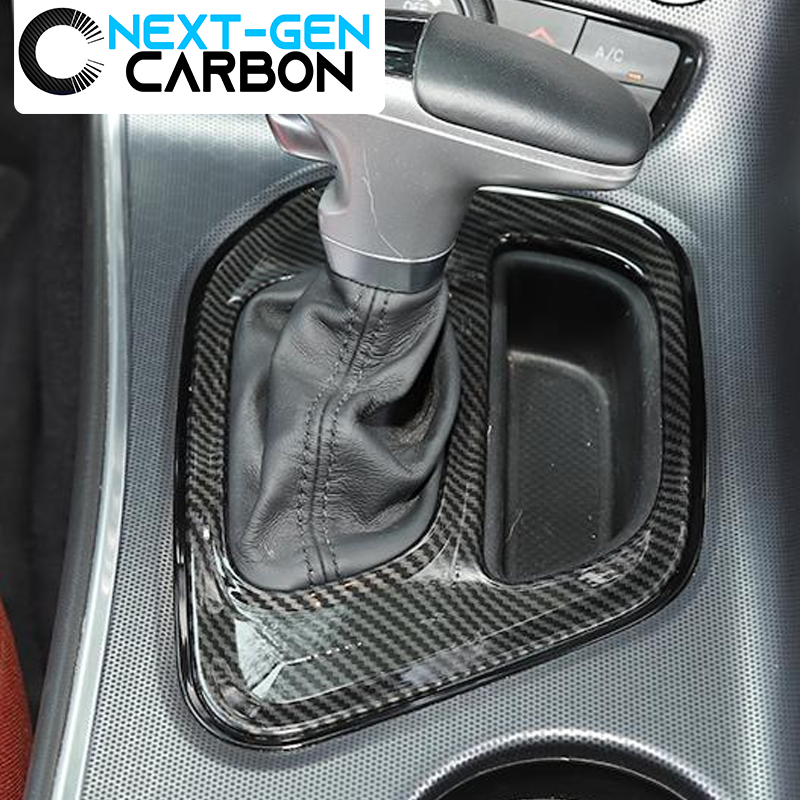 Console Lid Armrest Cover Carbon Fiber for Dodge Challenger 2008-2014 Black