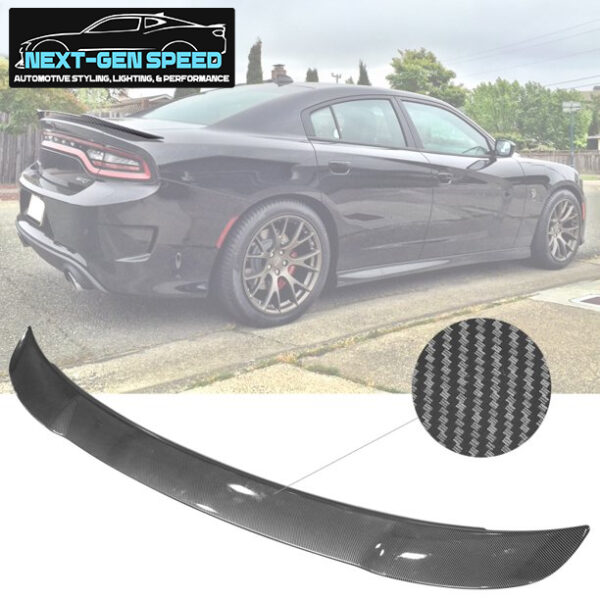 2015 - 24 Charger SRT Style Carbon Fiber Spoiler