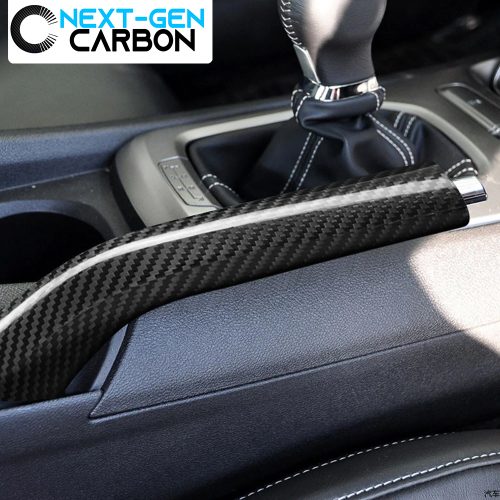 Second image of 2010 - 15 Camaro Carbon Fiber Emergency Brake Handle Cover | Next-Gen Carbon