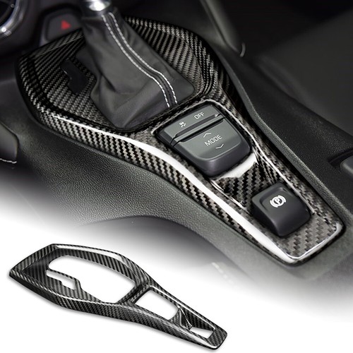 2016 - 24 Camaro Carbon Fiber Gear Shifter Console Trim Cover (Black/Red/Blue)