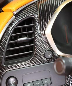 2014 - 19 C7 Corvette Real Carbon Fiber Dashboard Panel Overlay Cover
