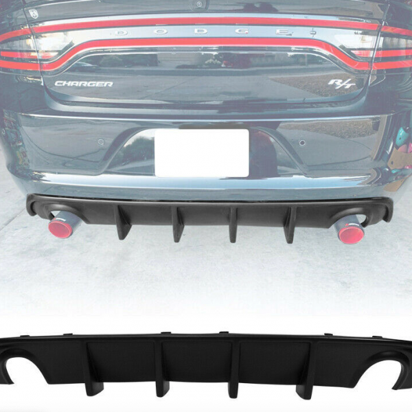 2015 - 24 Charger SXT Single Tip Diffuser (Unpainted/Gloss/Carbon Fiber)