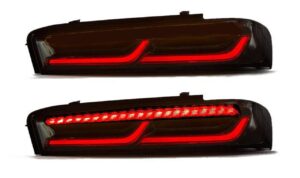 2016 - 18 Camaro Smoked Sequential Tail Lights - Red Signal