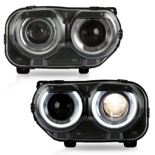 Second image of 2015 - 24 Dodge Challenger Prebuilt RGB LED Headlights