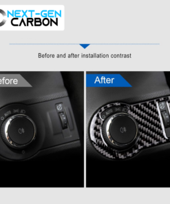 Camaro Carbon Fiber Headlight Switch Trim Overlay