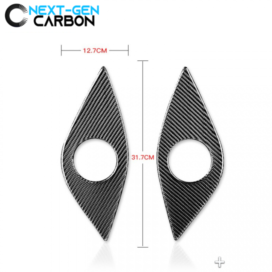 Second image of 2016 - 24 Camaro Carbon Fiber Rear Door Audio Speaker Cover | Next-Gen Carbon