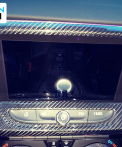 2016 - 23 Camaro Real Carbon Fiber 8 Radio Screen Trim Cover | Black / Red