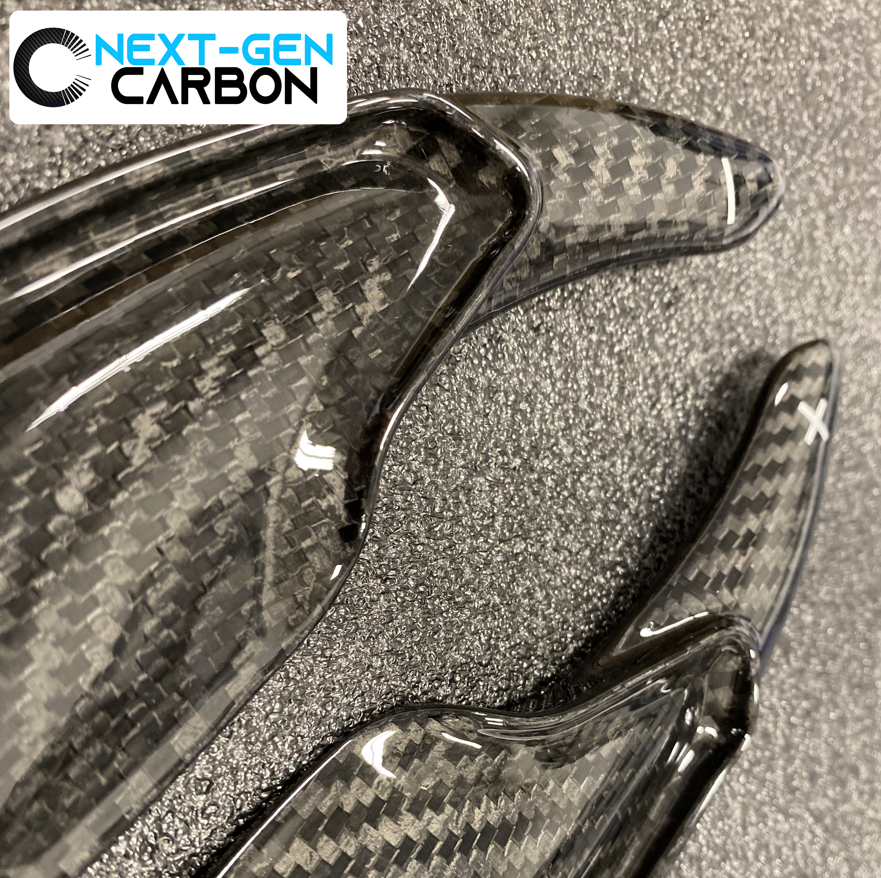 C7 Corvette 2014-2019 Carbon Fiber Paddle Shifter Extenders/Covers