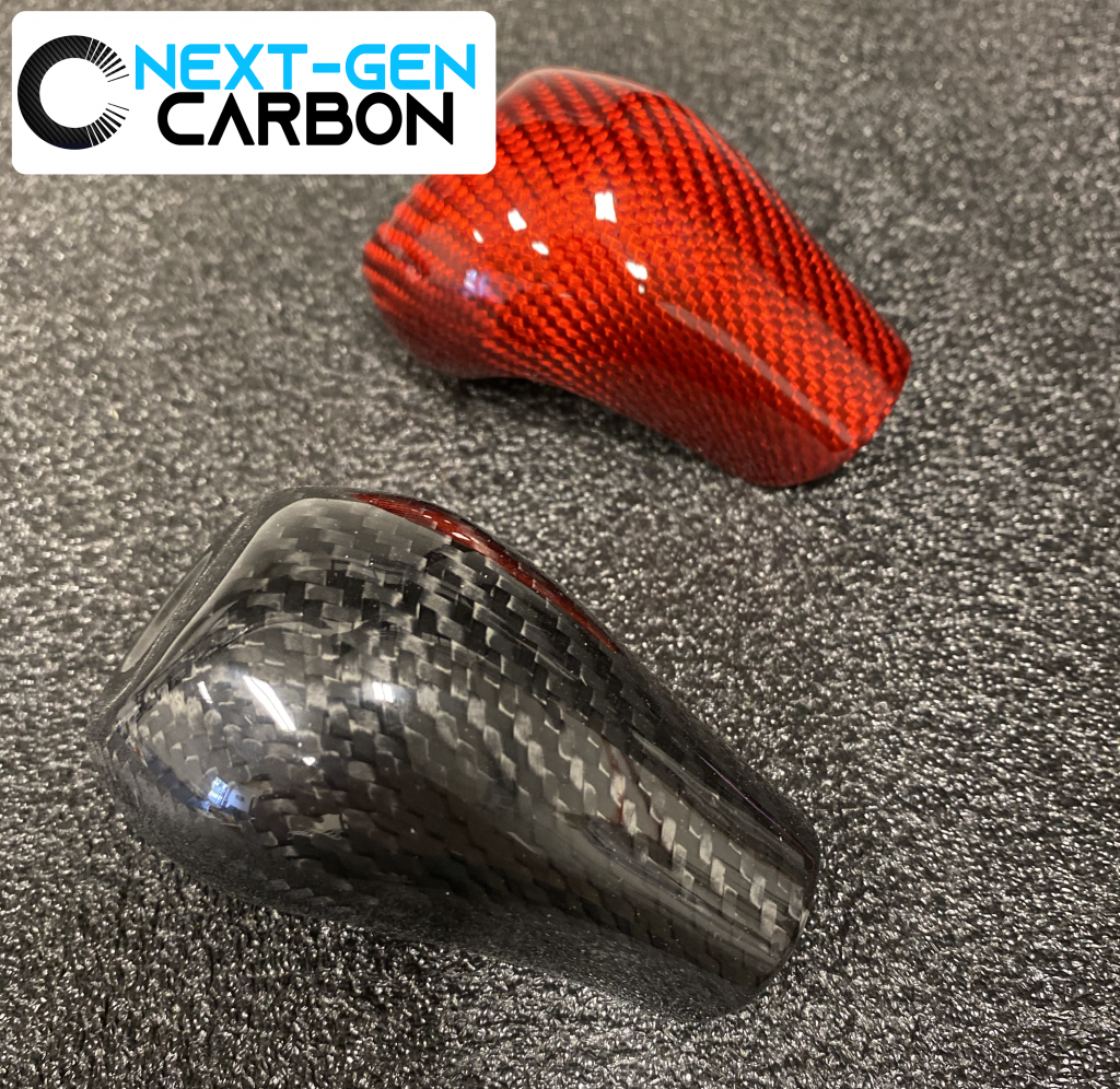 2014-2019 Corvette Carbon Fiber Shift Knobs - Blue Semi- Gloss 8-Speed Automatic - CA main image 0