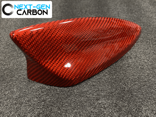 2016 - 24 Camaro Red Carbon Fiber Sharkfin Antenna Cover | Next-Gen Carbon